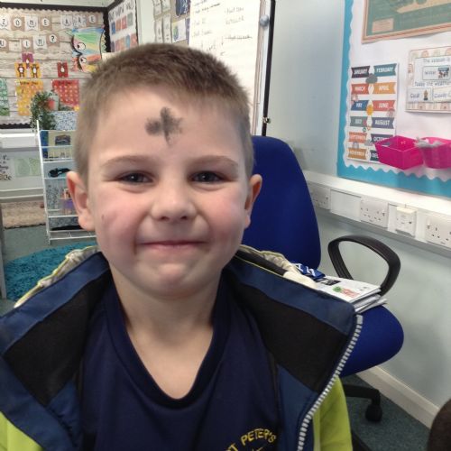 As part of Ash Wednesday we had the choice to receive ashes during our whole school mass.